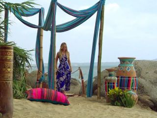 Amanda Stanton's Blue Floral Maxi Dress on Bachelor in Paradise