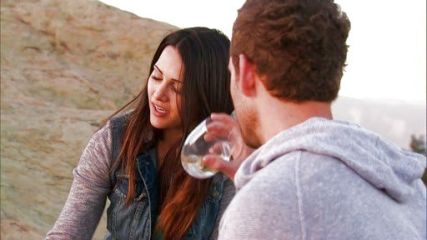 Andi Dorfman's Denim & Knit Jacket on The Bachelorette