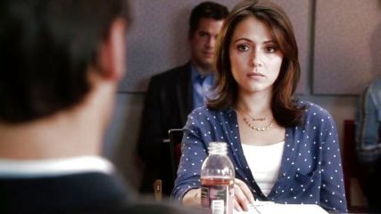 April Carver's Polka Dot Printed Blouse on Chasing Life