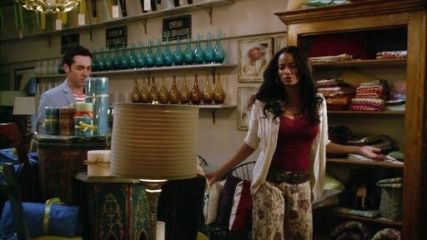 April Malloy's Floral-Print High-Low Maxi Skirt on Mistresses