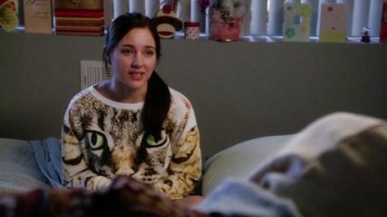 Brenna Carver's Bold Cat Sweatshirt on Chasing Life