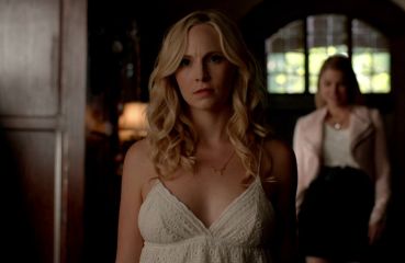 Caroline Forbes's Wild Child Eyelet Camisole on The Vampire Diaries