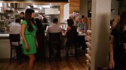 Cece Parekh's Green V Neck Sleeveless Ruffles Bandeau Dress - on New Girl