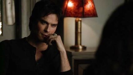 Damon Salvatore's Long Sleeve Henley Knit w/ Shoulder Seam Details on The Vampire Diaries