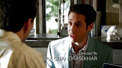 Dr. Hank Lawson's The MB Oxford Dot Sport Shirt on Royal Pains
