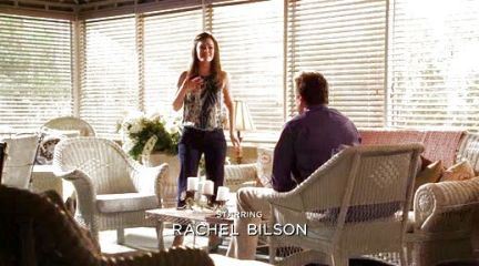Dr. Zoe Hart's Blue Floating Pheasant Print Top for women on Hart of Dixie