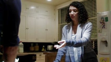Kim's Ginata Ombré Wrap Cardigan on Scandal