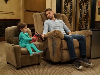 Emma Wheeler's Polka Dot Footie Pajamas on Baby Daddy
