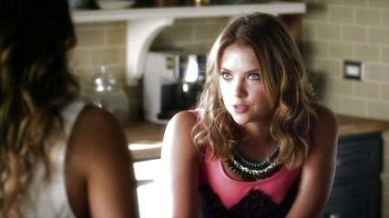Hanna Marin's Kissing Booth Lace Panel Dress on Pretty Little Liars