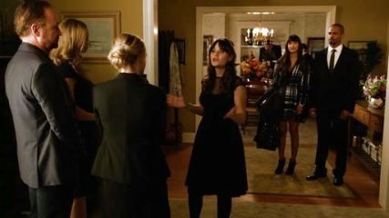 Jess Day's Illusion Lace Bodice Dress on New Girl
