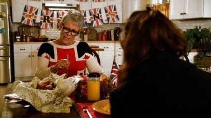 Joan Day's Marled Union Jack Sweater on New Girl