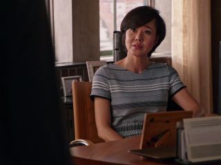 Karen Kim's Grey Striped Dress on Mistresses