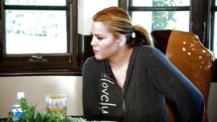 Khloe Kardashian's I am Lovely Black Comfy Hoodie on Keeping Up With The Kardashians