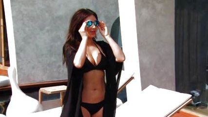 Kim Kardashian's Silk-Chiffon Cape on Keeping Up With The Kardashians