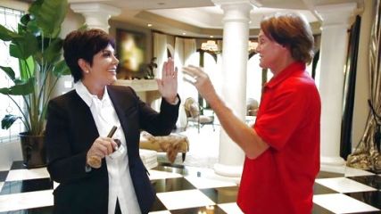 Kris Jenner's Stretch Leather Leggings nm.product.bvController.addDeferredCall(function() { on Keeping Up With The Kardashians