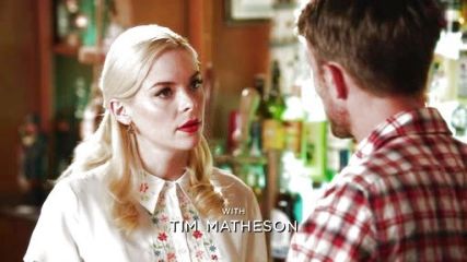 Lemon Breeland's Maternity Exclusive Shirt Dress with Floral Embroidery on Hart of Dixie