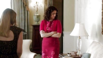 Mellie Grant's Featherweight Cashmere Shrug, Coral on Scandal