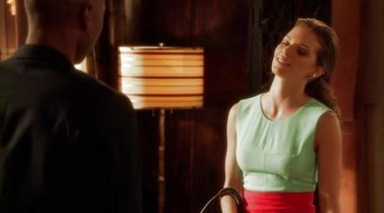 Naomi Clark's Blaire Color-Blocked Sheath Dress on 90210