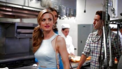Paige Collins's Gingham A-line Cut-Out Dress on Royal Pains
