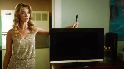 Petra Solano's Caviar Beaded Blouson Dress on Jane the Virgin