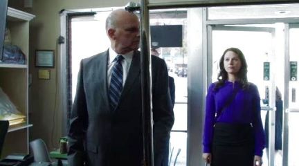 Quinn Perkins's Silk Pintuck Blouse in Cobalt on Scandal