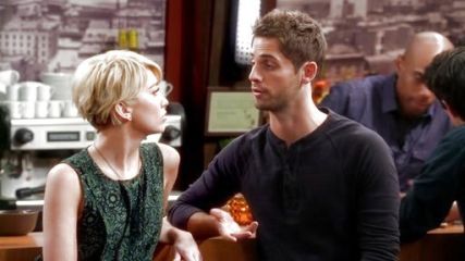 Riley Perrin's Pleated Paisley Top on Baby Daddy