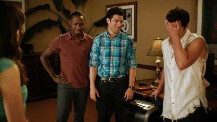 Schmidt 's Plaid shirt on New Girl
