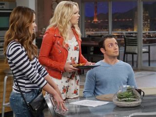 Sofia Rodriguez's Striped Henley on Young & Hungry