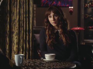 Spencer Hastings' Collared Sweater on Pretty Little Liars
