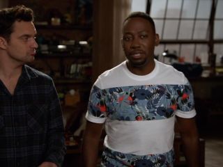 Winston Bishop's Floral Block Stripe Tee on New Girl