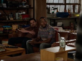 Winston Bishop's Painted Ikat Short-Sleeve Button-Down Shirt on New Girl