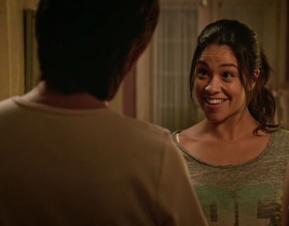 Jane Villanueva's Très Bien Linen-Jersey T-Shirt on Jane the Virgin