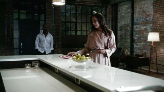 Rachel Zane's Wrap-front piqué coat on Suits