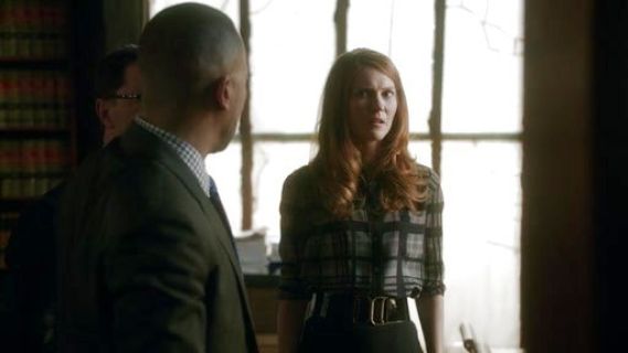 Abby Whelan's Reese Plaid Washed-Silk Shirt on Scandal