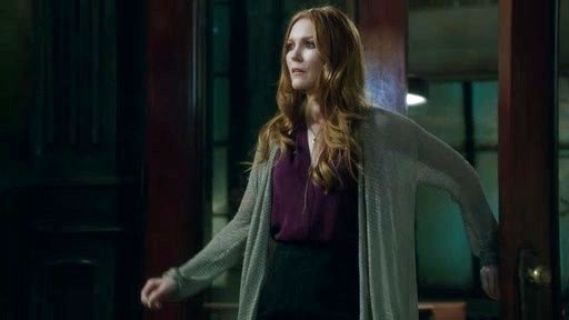 Abby Whelan's Silk Georgette Top in Azalea on Scandal