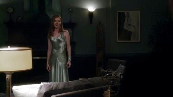 Abby Whelan's Spring 2012 Silk Charmeuse Gown in Sage Green on Scandal