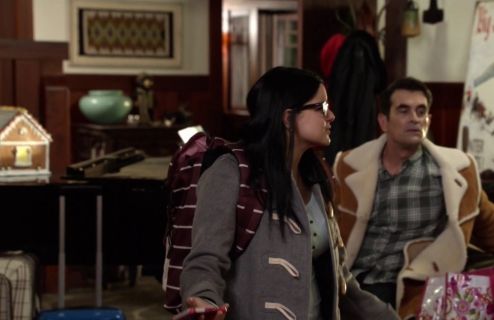 Alex Dunphy's Retreat Rust Stripe Backpack on Modern Family