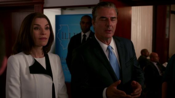 Alicia Florrick's Crepe One Sided Lapel Jacket on The Good Wife