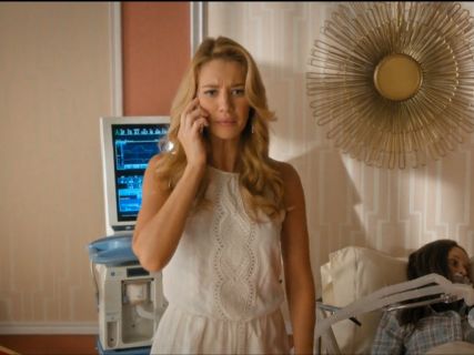 Anezka's Pamela Silk Eyelet Romper on Jane the Virgin