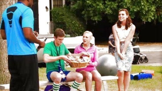 Annabeth Nass's Lasercut Fleur-De-Lys Sheath on Hart of Dixie