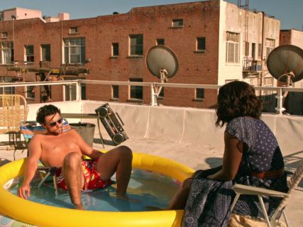 Annalise Keating's Blue Printed Maxi Dress on How To Get Away With Murder