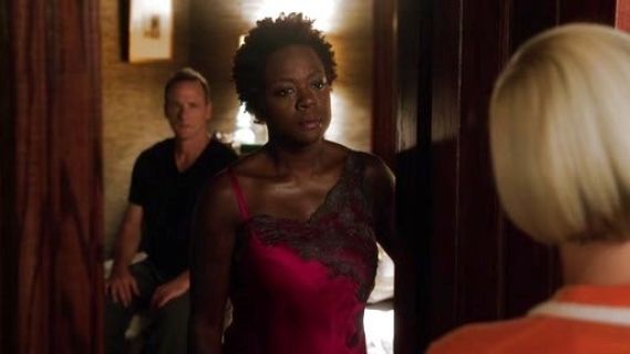 Annalise Keating's Lolita Gown With Uneven Lace Style on How to Get Away With Murder