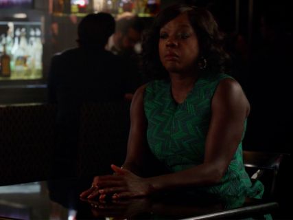 Annalise Keating's Sleeveless Herringbone Cocktail Dress, Jade on How to Get Away With Murder