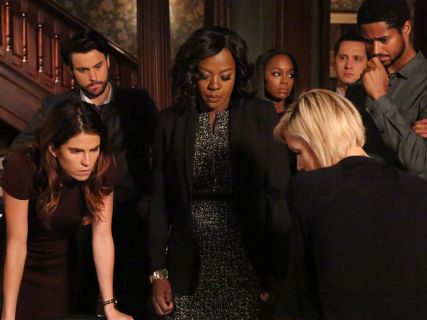 Annalise Keating's Sleeveless Tweed Zip-Front Sheath Dress, Black on How to Get Away With Murder