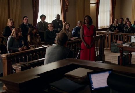 Annalise Keating's V-Neck Wrap Dress on How to Get Away With Murder
