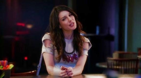 Annie Wilson's Popcorn Knit Cutout Dress on 90210