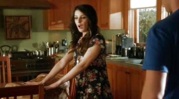 Annie Wilson's Tulip Sleeve Drop-Waist Dress on 90210