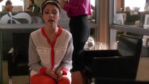 April Carver's Colorblock Cafe Blouse on Chasing Life