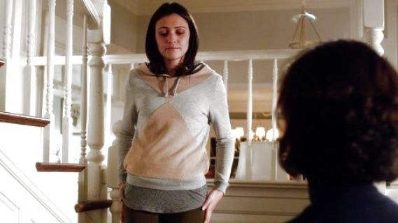 April Carver's Colorblock Hoodie on Chasing Life