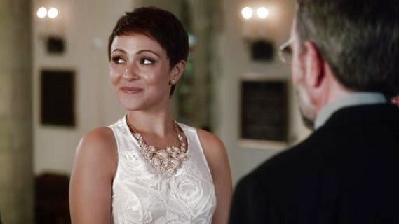 April Carver's Rose Embroidered Dress on Chasing Life